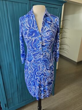 Lilly Pulitzer  Blue and White Dres